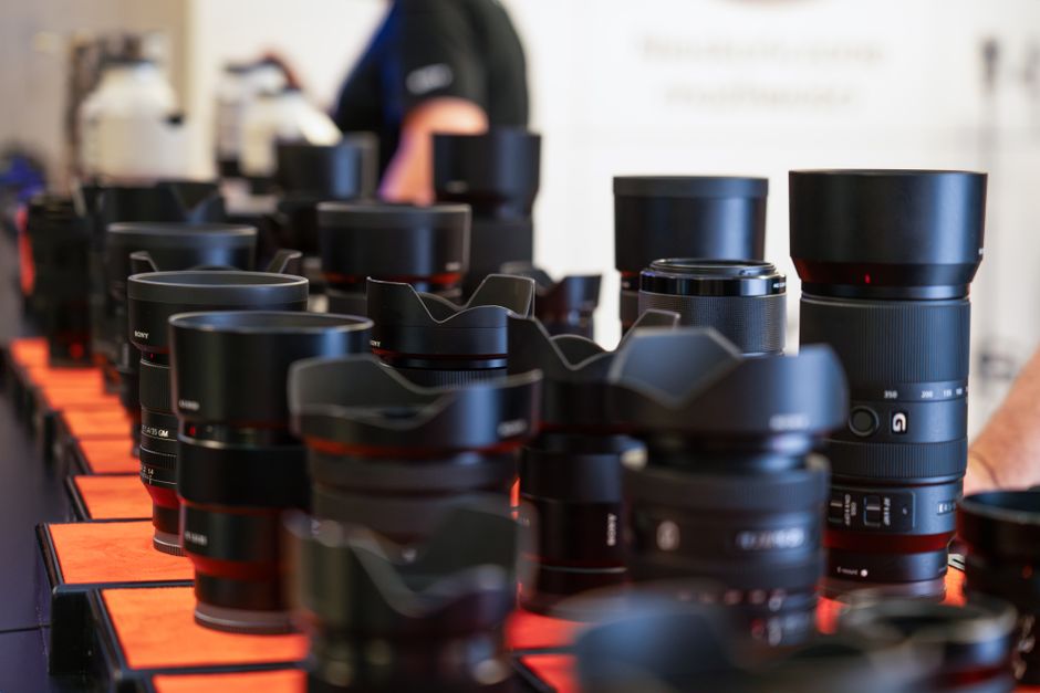 Professional camera lenses for wedding photography